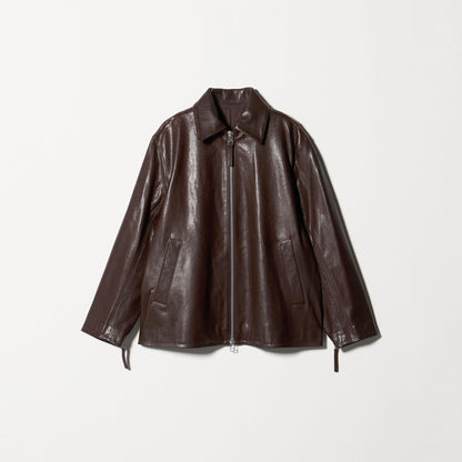 シープレザー フロントジップ ジャケット