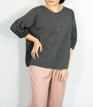 シルケットVネックカットソー