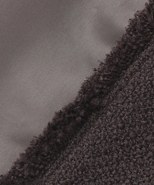 MULLIN / ウールツイードメタルボタンノーカラージャケット