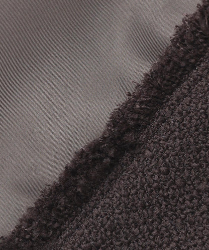 MULLIN / ウールツイードメタルボタンノーカラージャケット