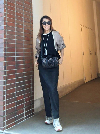 ラグランブロックスウェット