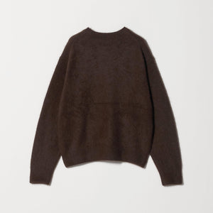 フォックスカシミヤブレンド クルーネックニットプルオーバー