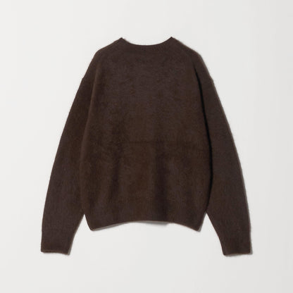 フォックスカシミヤブレンド クルーネックニットプルオーバー