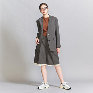 カットオフ カラーレス ジャケット