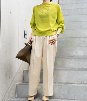 リネンライクシャイニータックパンツ