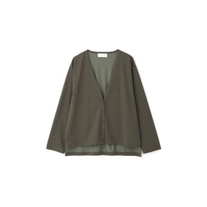 プレ－ティング天竺カーディガン