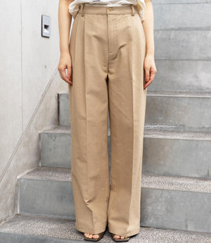 ウエストバイカラーポイントスラックス