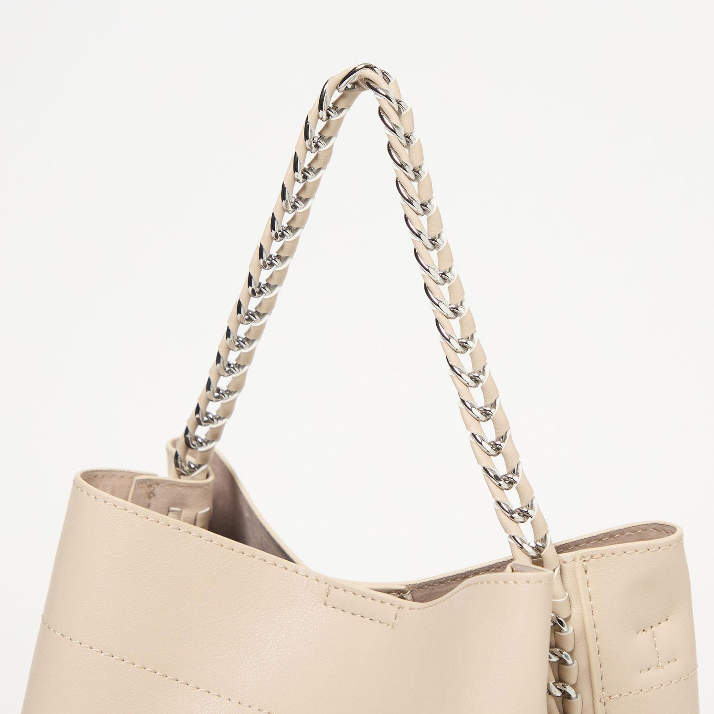 チェーンハンドル 2WAY スクエアバッグ ショルダーバッグ