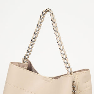 チェーンハンドル 2WAY スクエアバッグ ショルダーバッグ