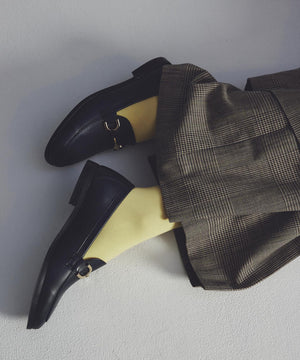 グレンチェック ワイドパンツ