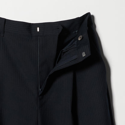 毛ポリエステル カーブパンツ ウォッシャブル