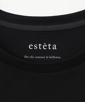 スーピマコットン プレミアムジャージー 半袖クロップド丈Tシャツ