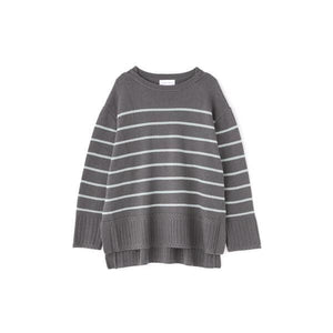 ウールカシミヤクルーボーダーＰＯ