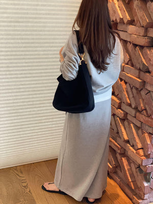 ライトスウェット ボートネックセットアップ