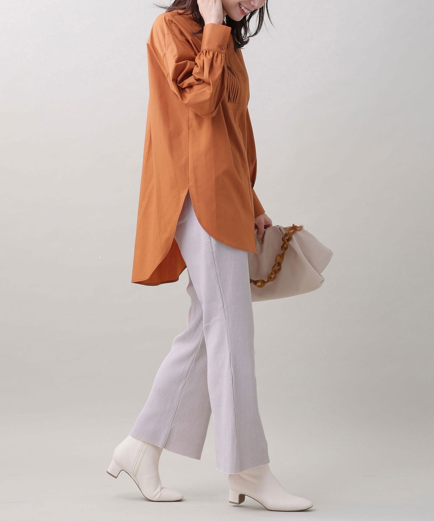 リブテレコパンツ