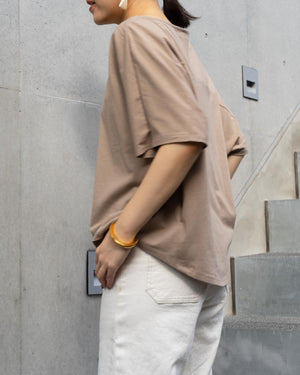 半袖コクーンカットソー