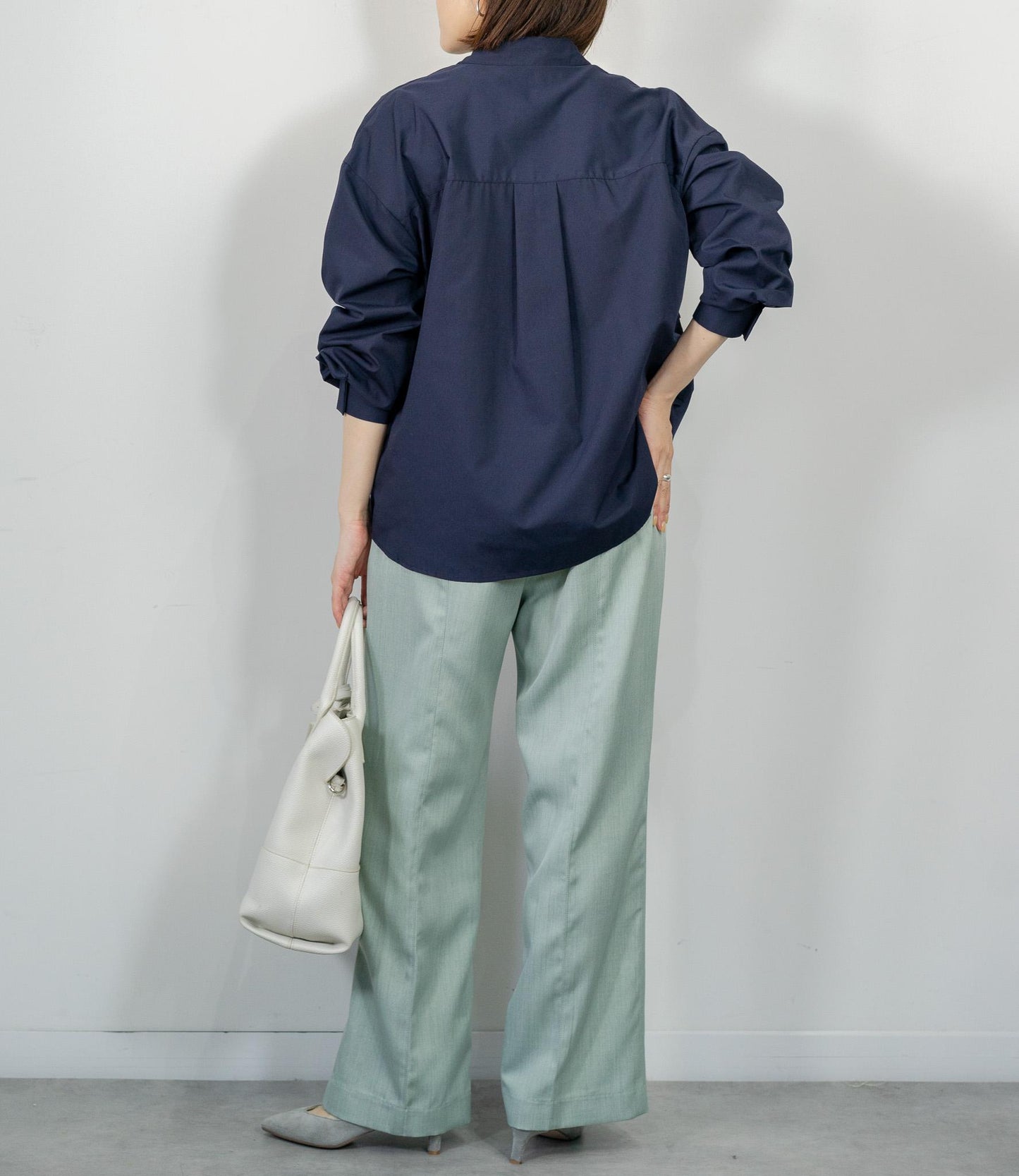 レイヤードライクダブルフリルシャツ