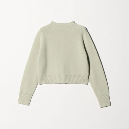 ウールニット ショートカーディガン