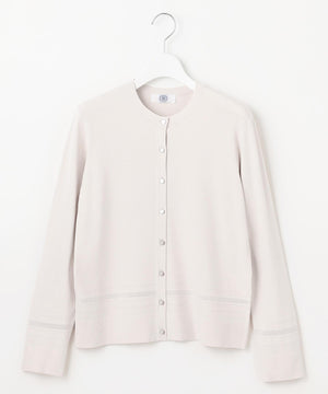 RAYON ELITE STRETCH クルーネック カーディガン
