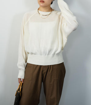 2wayコットンカーディガン