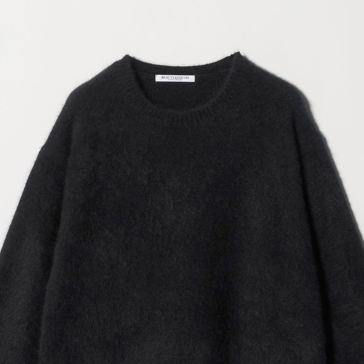 フォックスカシミヤブレンド クルーネックニットプルオーバー