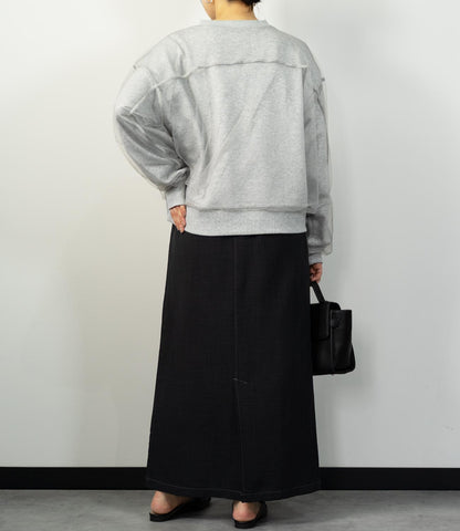 チュールレイヤードカットソー