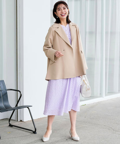 エレカジストレッチミドルトレンチ コート