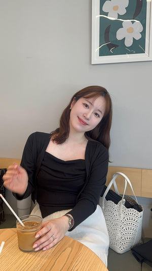 リラックスカットキャミ×カーディガン