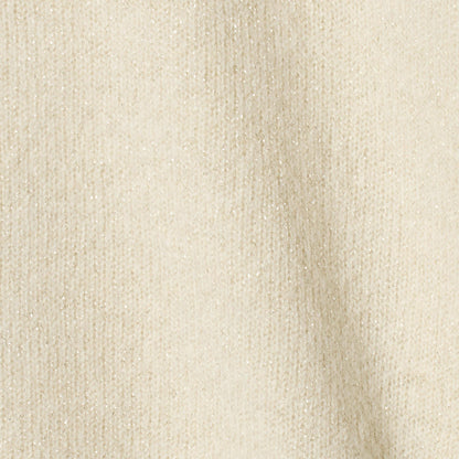 フォックス ウール ラメ タートルネック ニット