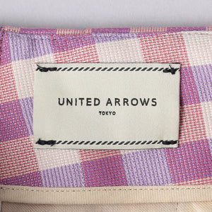 シャイニー ギンガムチェック パンツ