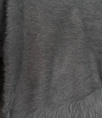 バックリボンVネックニット