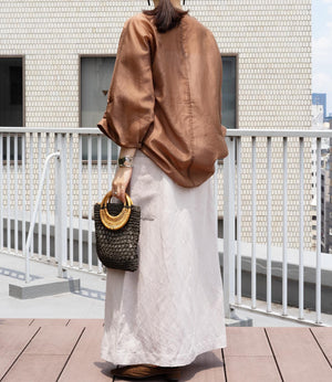 2wayシアーサテンブラウス