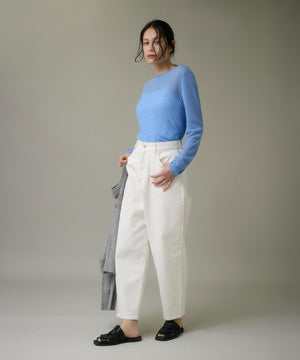 モックネックリブニット《Melty air wool》