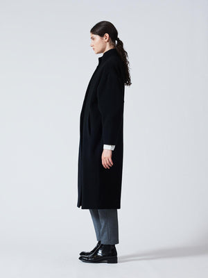 mizuiro ind ウールブレンドスタンドカラーコート