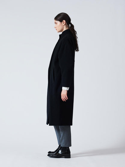 mizuiro ind ウールブレンドスタンドカラーコート