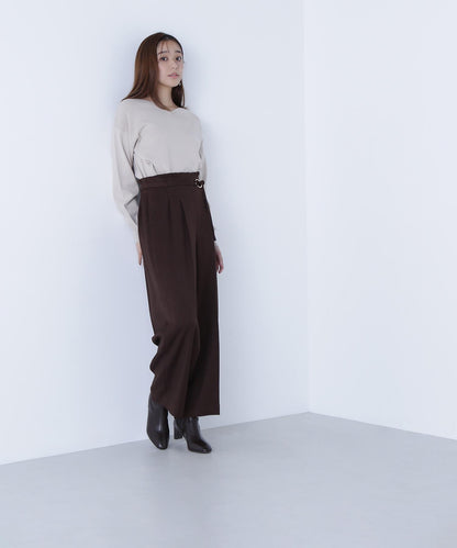 ダブルベルトワイドパンツII