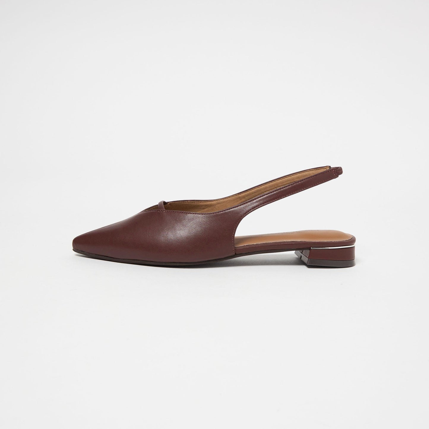 ポインテッド Vカットバー スリングバックシューズ / サンダル / パンプス