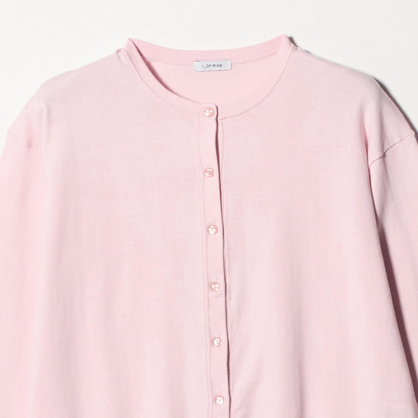 ＜1_OF MINE＞クルーネック ニット カーディガン