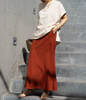 【接触冷感】フレンチスリーブチュニックカットソー