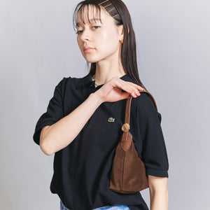 スエード スクエア ショルダーバッグ