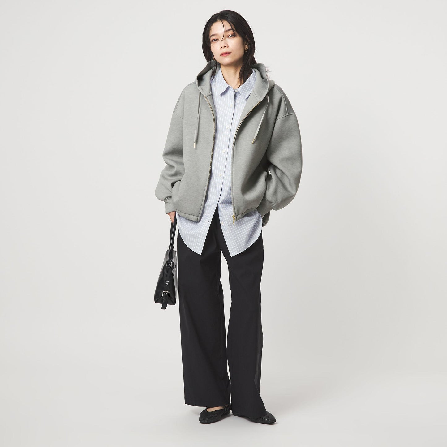 ［size SHORTあり］ダンボール ジップ フーディ