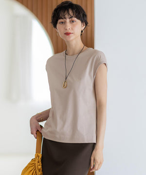 コンパクトヤーン フレンチスリーブ Tシャツ