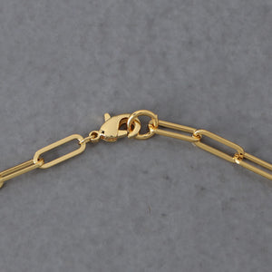 オーバルパヴェ チェーンネックレス