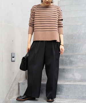 ボーダー柄ニット