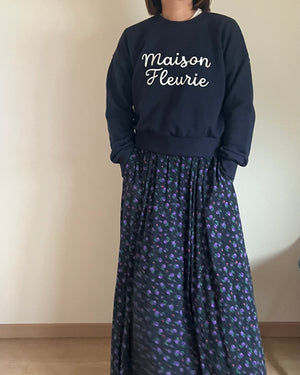 刺繍ロゴスウェットプルオーバー