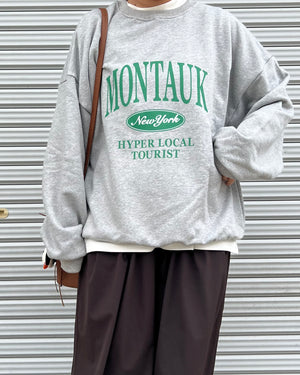 MONTAUKロゴスウェット