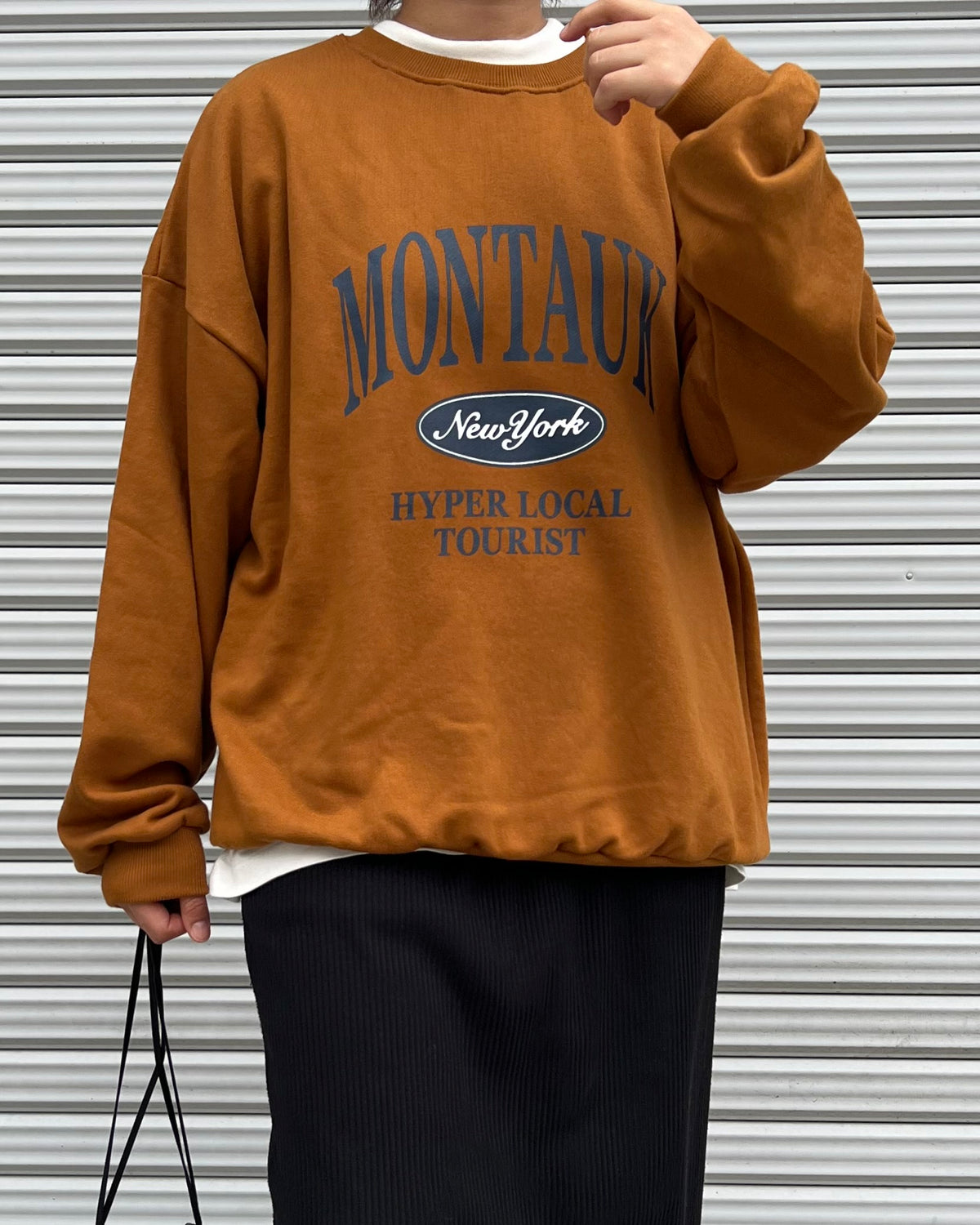 MONTAUKロゴスウェット