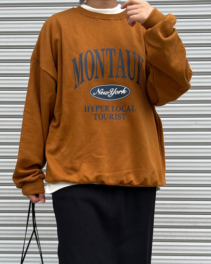 MONTAUKロゴスウェット