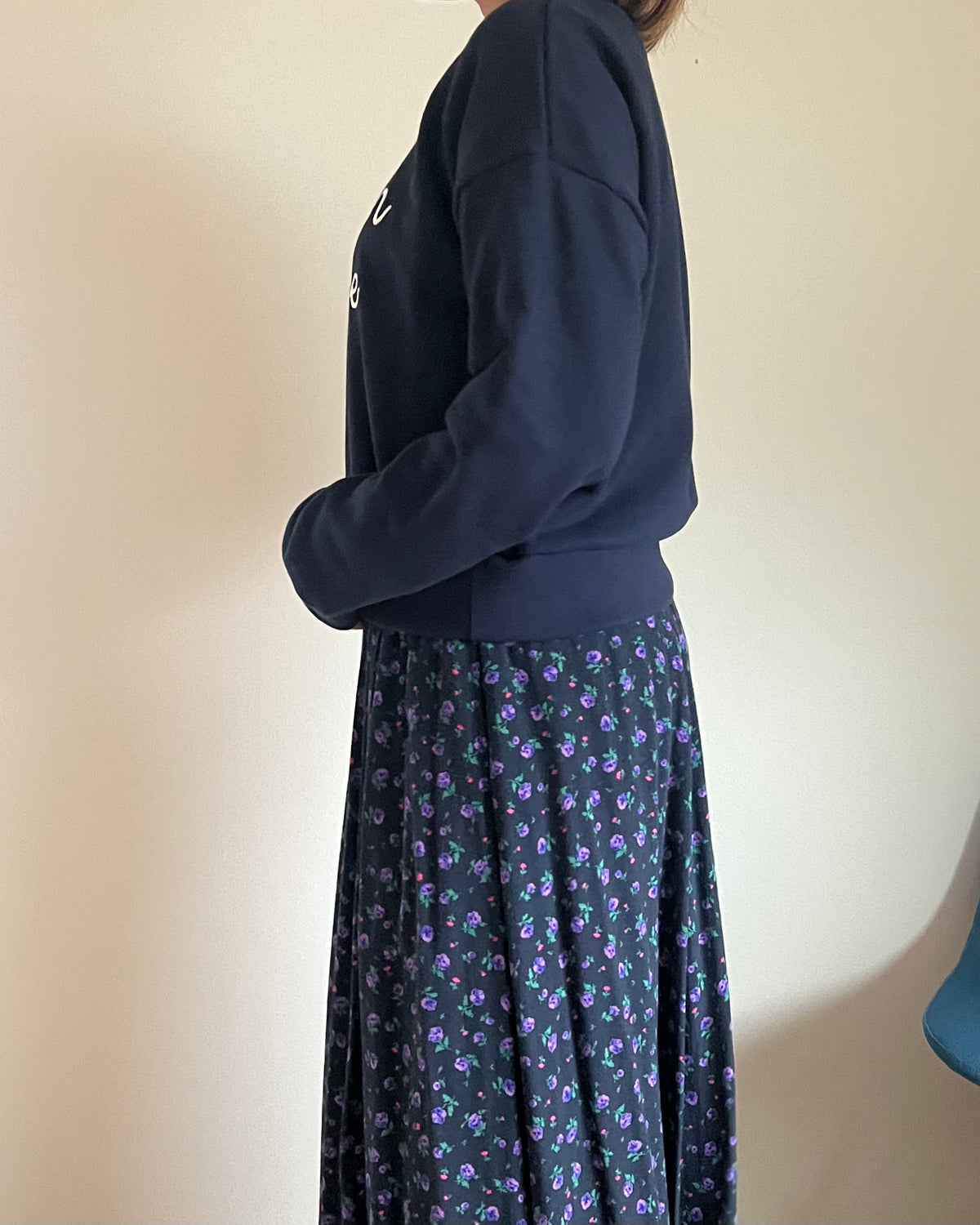 刺繍ロゴスウェットプルオーバー