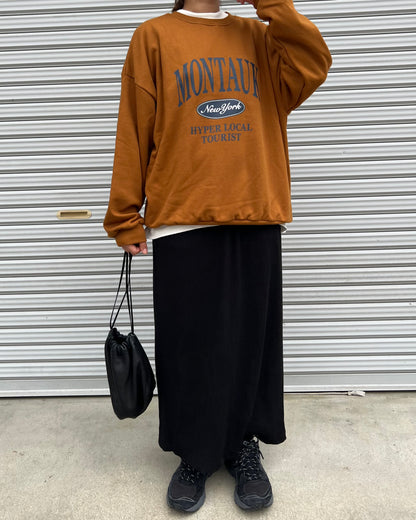 MONTAUKロゴスウェット